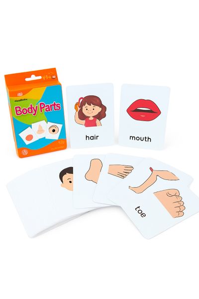 Kids Early Learning Educational Body Parts Cards