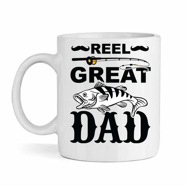 Reel cool dad v7- Father's day - Christmas - Valentines Mug