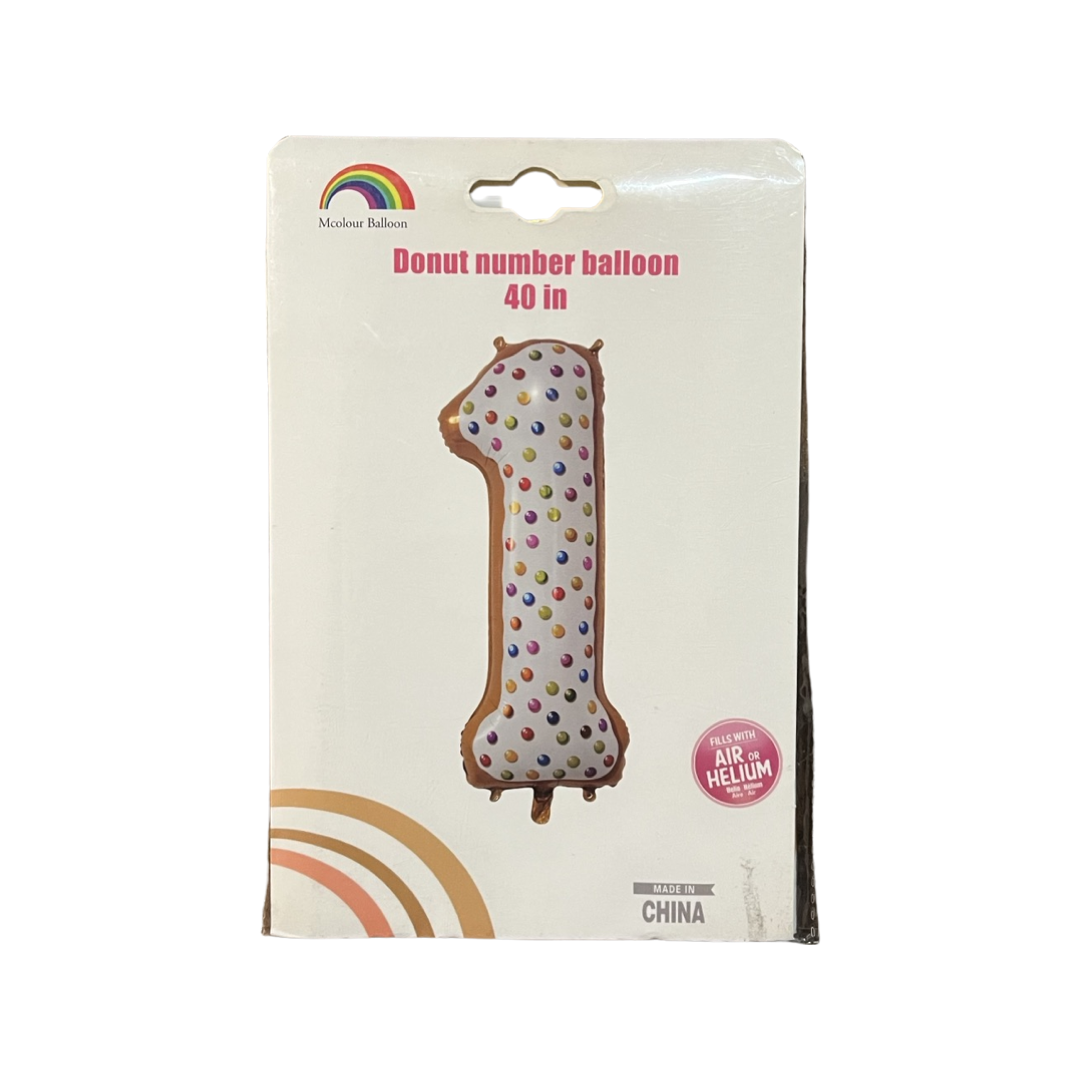 Balloon Number 1 Helium Donut Balloon | Buy Online in South Africa