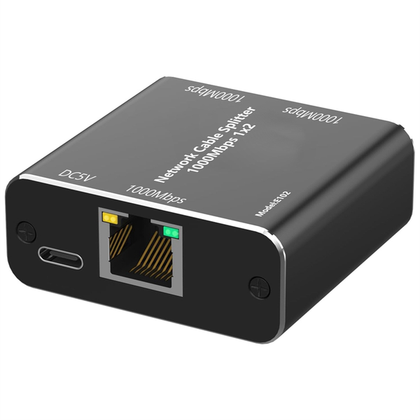 Rj45 Splitter Connector Adapter Gigabit Network Splitter 1 To 2