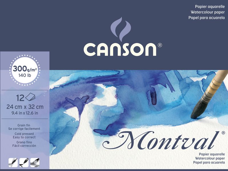 Canson Montval Pad 12S 24X32 300G