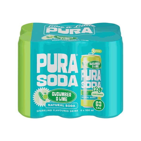PURA Soda Cucumber&amp;Lime 6 x 300ml