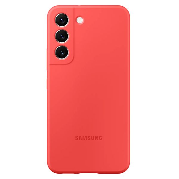 Samsung Original Silicone Cover For Galaxy S22 - Glow Red