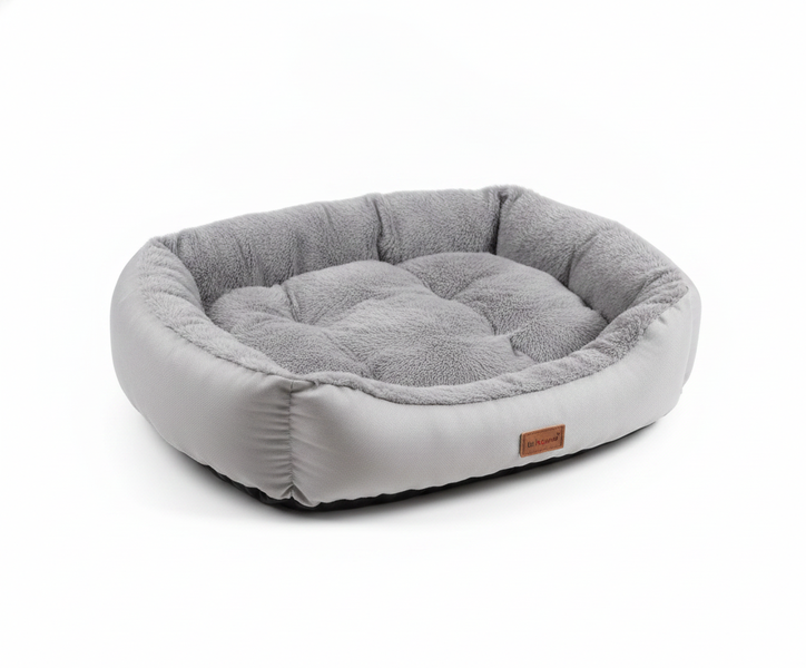 Soft Oval Comfortable Plush Pet Bed - 75 x 60 cm