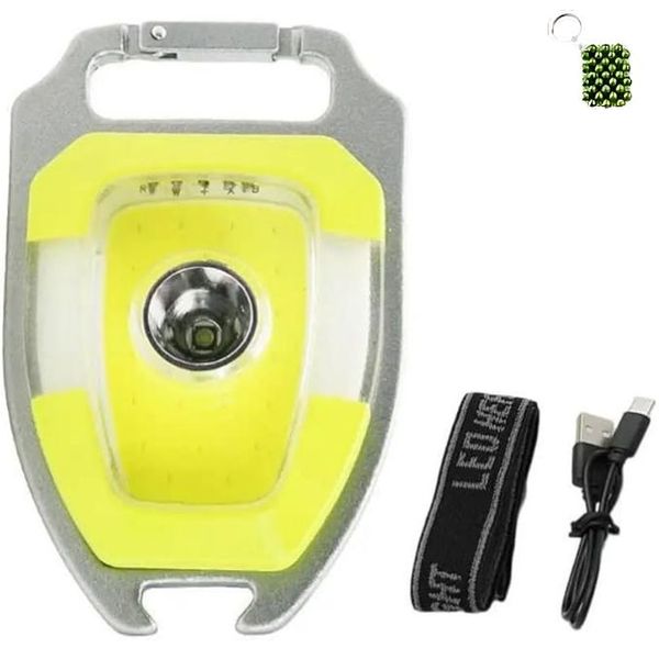 Rechargeable Multifunctional Camping Light With Mini COB And A Keyholder