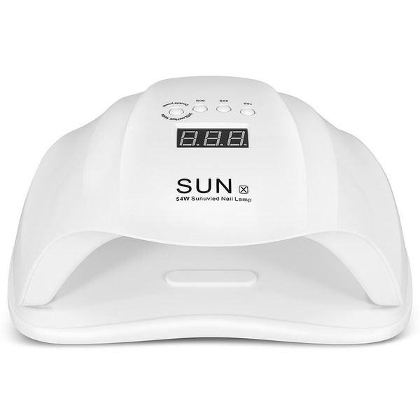 54W Nail Dryer Lamp With Timer Setting and Sensor - White
