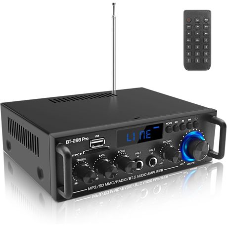 Amplifier Home Audio Stereo Receivers with Bluetooth 5.0, Speakers Max 800W Image