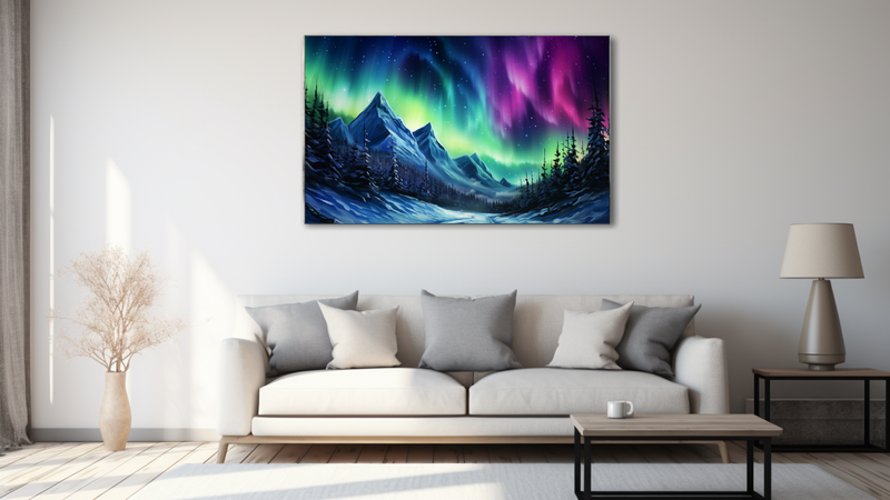 Canvas Wall Art - Aurora Ascent Bold Abstract - MT0481