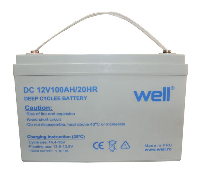 Well Sealed Gel Lead Acid Battery 12V 100Ah