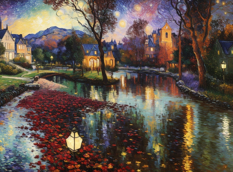 Modern Canvas Wall Art Home Decor - Stars Under The Sky