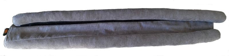 Twin Adjustable Velvet Wind Draft Door Stopper-Grey