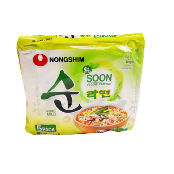 Nongshim - Soon Veggie Ramyun Noodle 5 x 5 Pack - 2,8kg