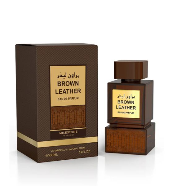 Milestone Perfumes Brown Leather 100 Ml Eau De Parfum
