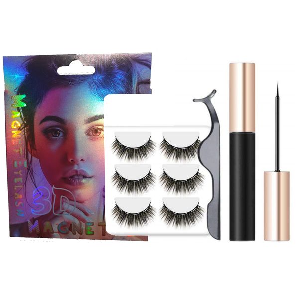 Magnetic False Eye Lashes With Magnetic Eyeliner