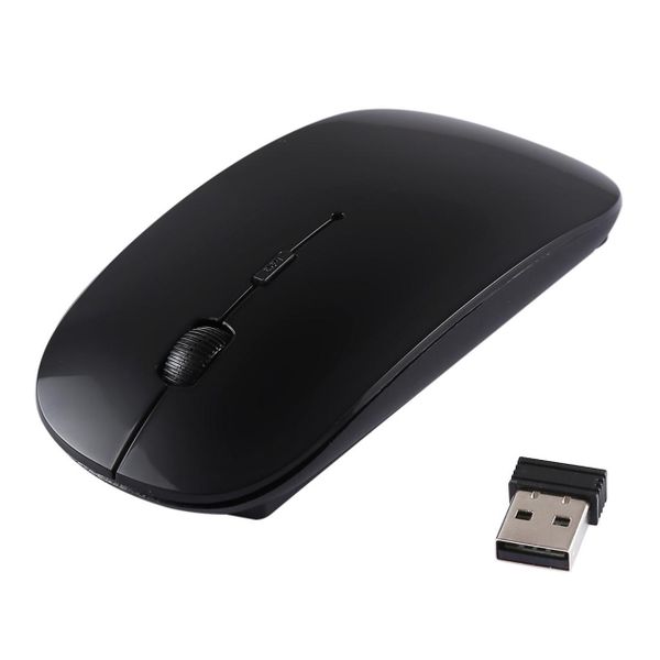 2.4GHz Wireless Ultra-thin Laser Optical Mouse with USB Mini Receiver