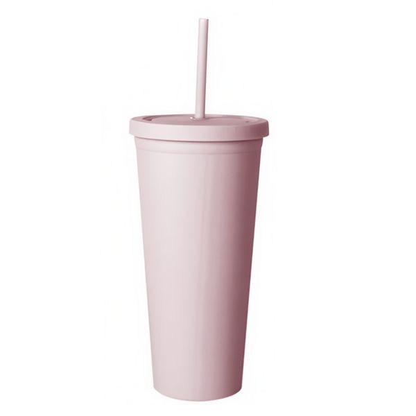 Home Classix Double Wall Marshmallow Tumbler with Straw - 700ml