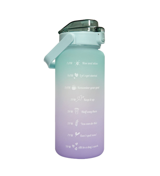 2-Liter Water Bottle with Excitation Time Scale