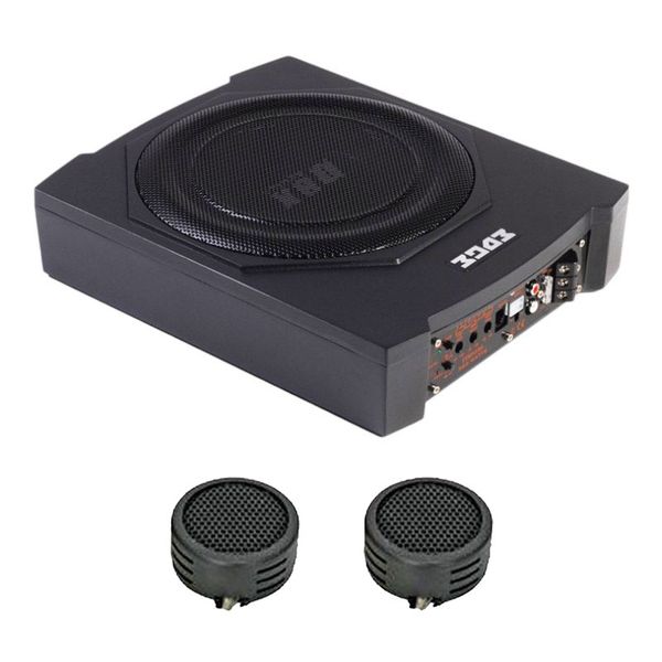 Edge 10" 360w Underseat Active Subwoofer/Amplifier Kit &amp; Evo Tweeters