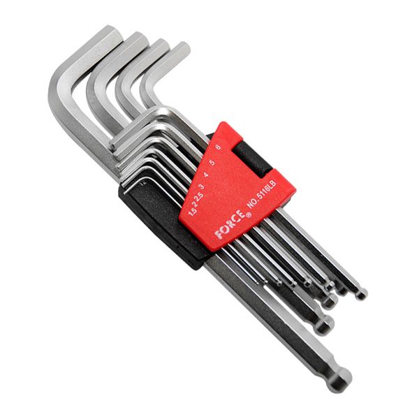 Force 11Pc Hex Ball Point Long Key Set