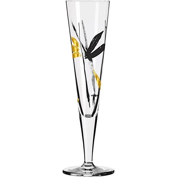 Ritzenhoff Goldnacht Champagne Flute Crystal Glass 200ml Asian Serenity