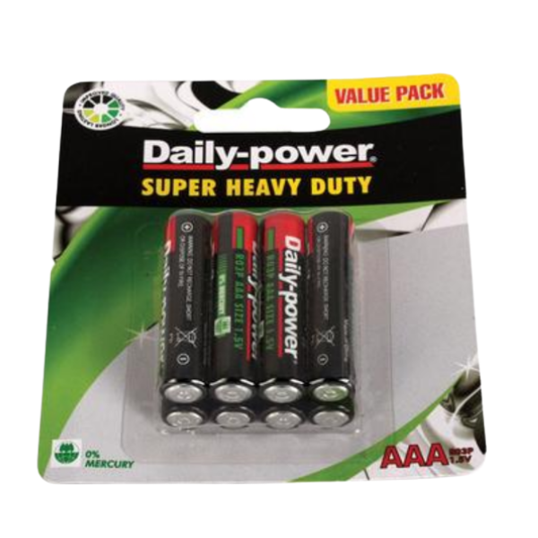 Daily Power - 8Pack Heavy Duty AAA Batteries- Pack Of 3