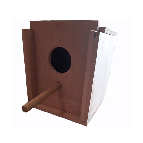 Wooden Budgie Nest Box Open Front