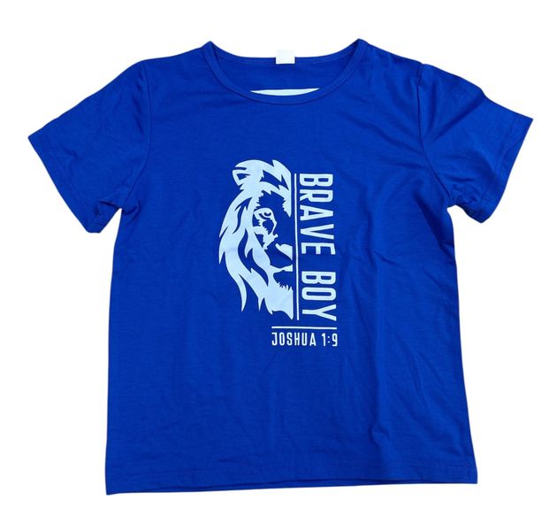 Brave Boy T-Shirt For Boys - Blue