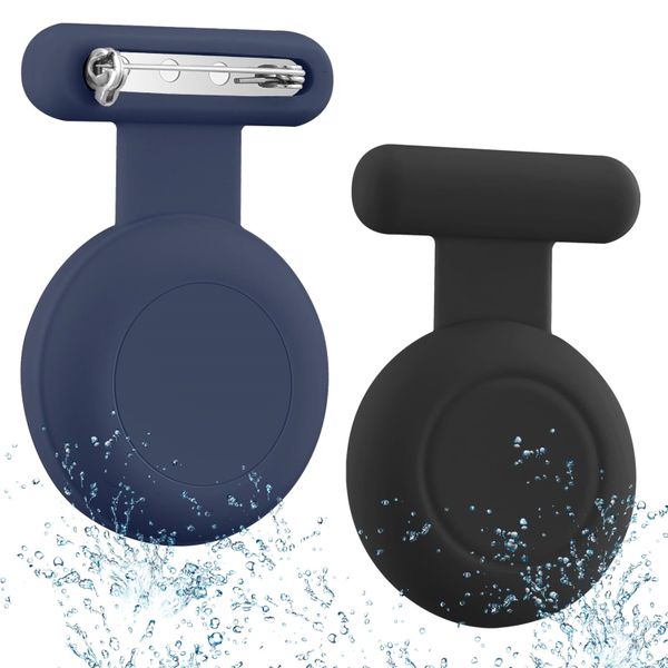 2Pcs AirTag Holder, Hidden Case with Pin, Waterproof Design, Safe &amp; Comfort