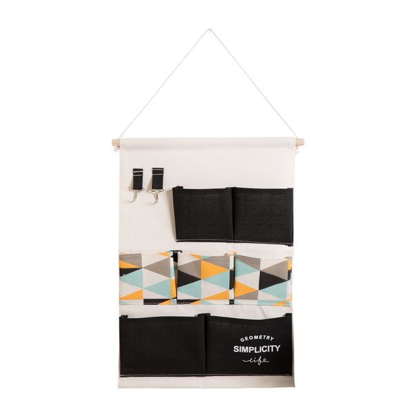 Fine Living Hanging Wall Tidy - Black