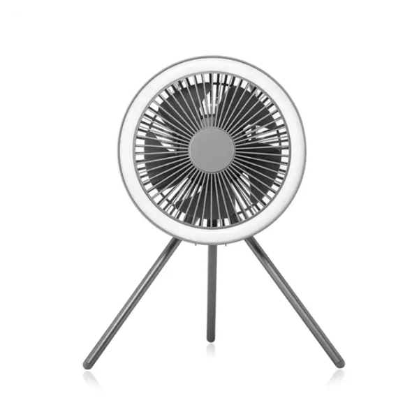 Portable Tripod Fan Led Light,Rechargeable Portable Camping Fan with Light