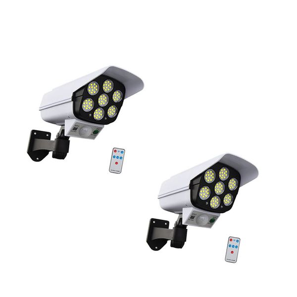 Set of 2 Outdoor Lamp Motion Sensor Spotlight With Remote AT-20