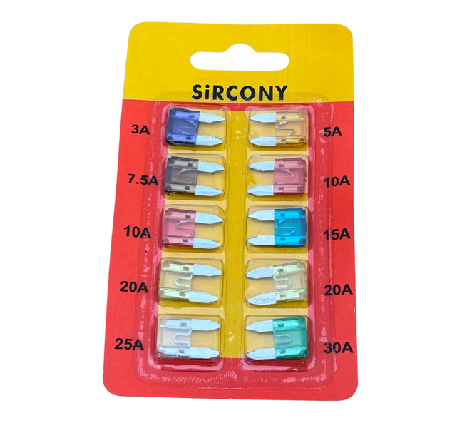 SiRCONY - 10-Piece Assorted Blade Fuses