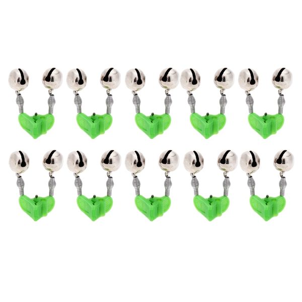 Fishing Alarm Clip on Bell Type 10 Piece with Twin Bells OG-3492