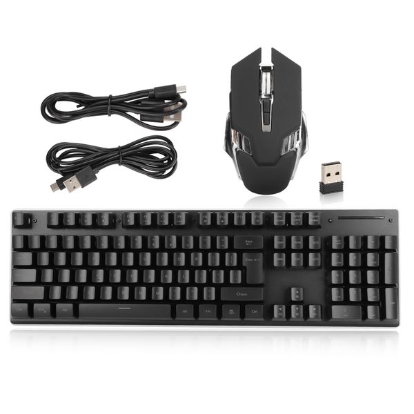 Keyboard Mouse Combo Gamer Rechargeable RGB