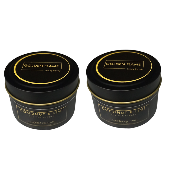 Scented Soy Massage Candles - Coconut &amp; Lime - 2 Pack