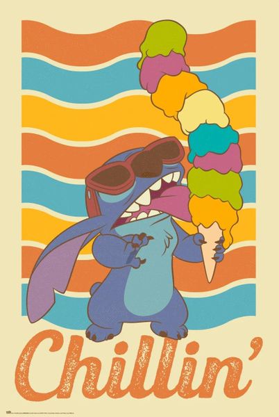 Disney: Lilo &amp; Stitch (Chillin) Poster