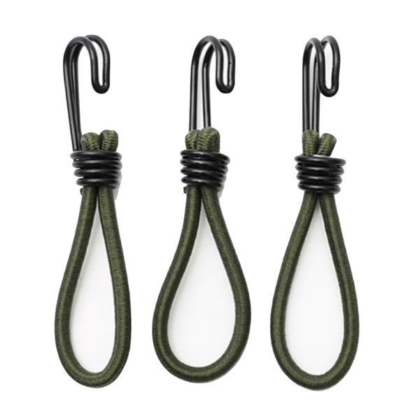 Camping Bungee Double Hook Attachment - Set of 3