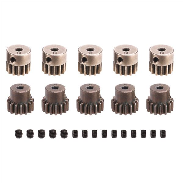 10 Pcs Pinion Gear 32P 5Mm 13T 15T Steel