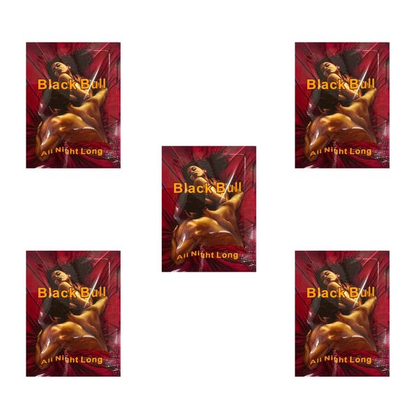 5 Pack Black Bull All Night Long Pills - Male Performance Support