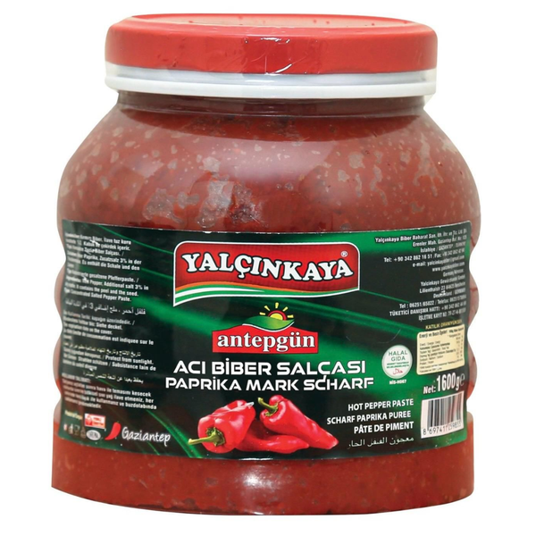 Yalcinkaya Authentic Turkish Hot Pepper Paste 1600g