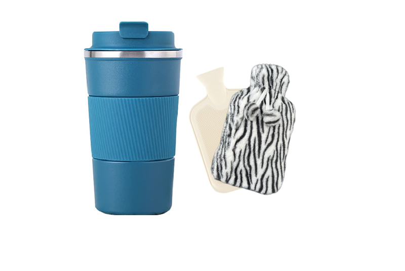 Classy Spill Proof Insulated Coffee Mug &amp; Hot Water Bottle