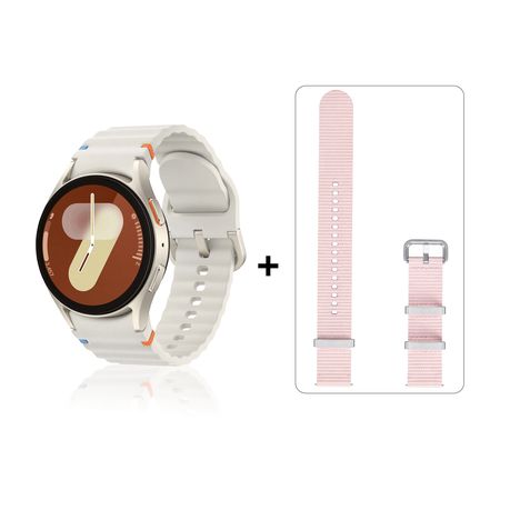 Samsung Galaxy Watch 7 BT 40mm Cream with Pink Athleisure Band 
