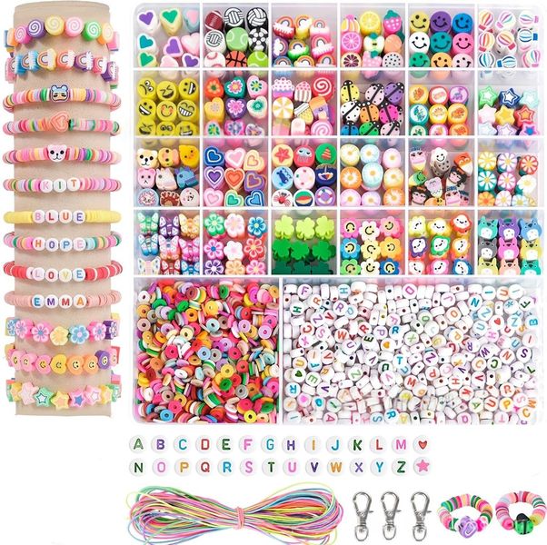 1667 Pcs Bead Bracelet Making Kit for Kids Creative Jewellery Gift Set