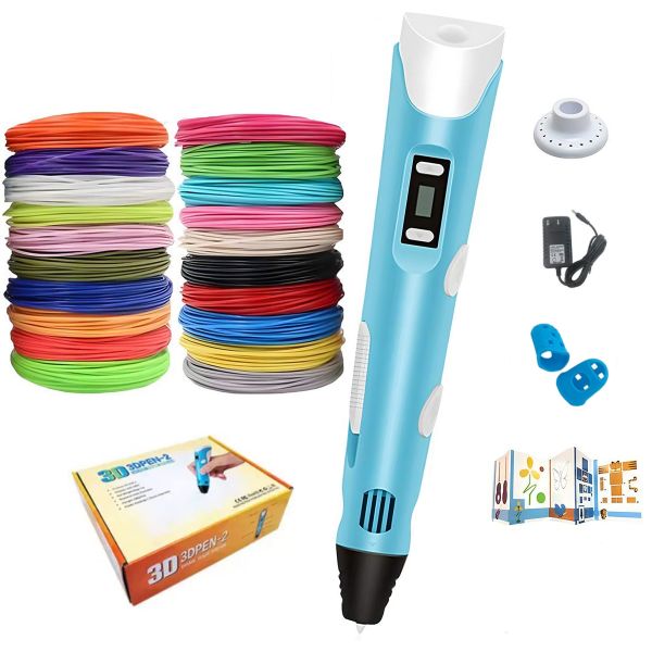 3D Printing Pen Kit with 20 Colors x 5M PLA 1.75mm Filament Colours Set