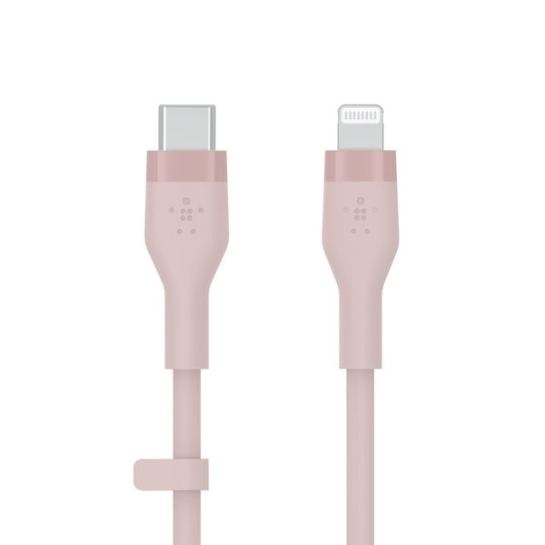 BELKIN BOOSTCHARGE Flex USB-C with Lightning Connector 1 Meter - Pink (Silcone)