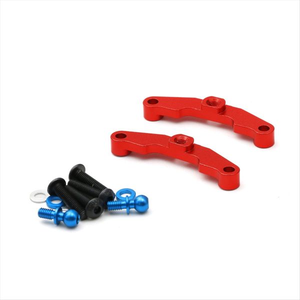 Wave Box Push Rod Bracket Kit for Tamiya Tt02 Type-S Rc Car Red