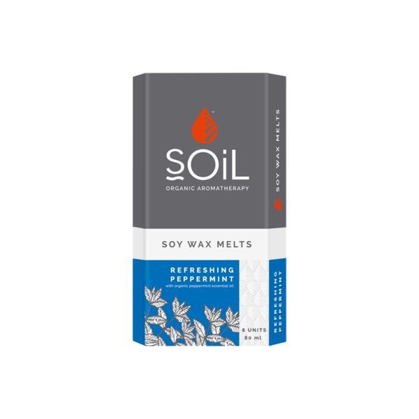 SOiL Organic Soy Wax Melts 8 pieces - Refreshing Peppermint