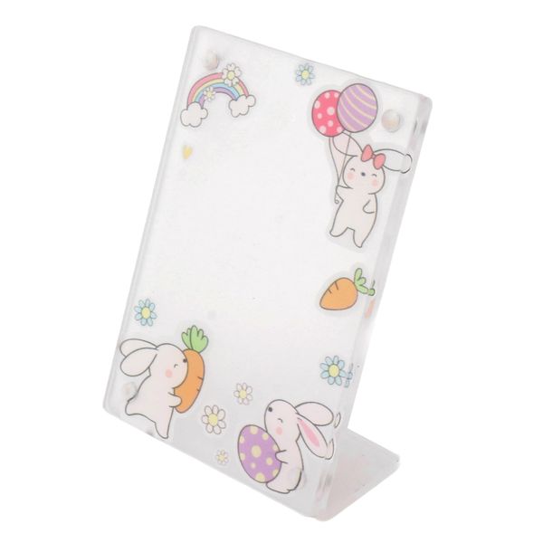3" L-Shape Magnetic Acrylic Frame With Bunny Design