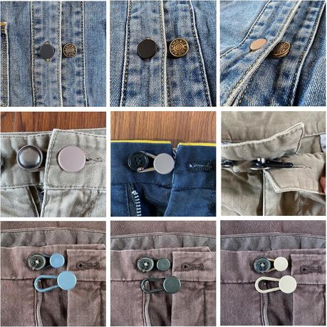  Ceryvop 12PCS Button Extenders for Jeans, Pants Button