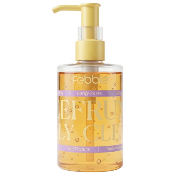 Febble Grapefruit Jelly Gel Cleanser Face Wash Purify Pores Deep cleanser